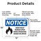 Signmission Door Must Remain Open When Operating, 14 in W x Rectangle, Aluminum OS-2PACK-NS-A-1014-L-11510 - alternate 3